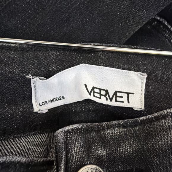 NWT Vervet Flying Monkey Black Distressed Mom Jeans #1395 Size 16 - Picture 4 of 4